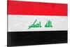 Iraq Flag Design with Wood Patterning - Flags of the World Series-Philippe Hugonnard-Stretched Canvas