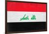 Iraq Flag Design with Wood Patterning - Flags of the World Series-Philippe Hugonnard-Framed Art Print