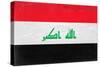 Iraq Flag Design with Wood Patterning - Flags of the World Series-Philippe Hugonnard-Stretched Canvas