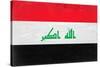 Iraq Flag Design with Wood Patterning - Flags of the World Series-Philippe Hugonnard-Stretched Canvas