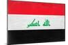 Iraq Flag Design with Wood Patterning - Flags of the World Series-Philippe Hugonnard-Mounted Art Print