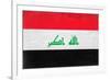 Iraq Flag Design with Wood Patterning - Flags of the World Series-Philippe Hugonnard-Framed Art Print