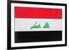 Iraq Flag Design with Wood Patterning - Flags of the World Series-Philippe Hugonnard-Framed Art Print