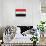 Iraq Flag Design with Wood Patterning - Flags of the World Series-Philippe Hugonnard-Mounted Art Print displayed on a wall