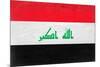 Iraq Flag Design with Wood Patterning - Flags of the World Series-Philippe Hugonnard-Mounted Art Print