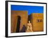 Iraq, Kurdistan, Erbil, Statue of Mubarak Ben Ahmed Sharaf-Aldin at Main Entrance To the Citadel-Jane Sweeney-Framed Photographic Print