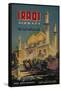 Iraqi Airways Travel Poster, Middle Eastern Mosque-null-Framed Stretched Canvas