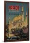 Iraqi Airways Travel Poster, Middle Eastern Mosque-null-Framed Giclee Print