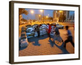 Iraqi Boys Play Soccer-null-Framed Photographic Print