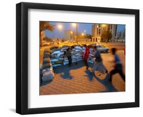 Iraqi Boys Play Soccer-null-Framed Photographic Print