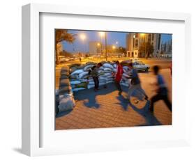 Iraqi Boys Play Soccer-null-Framed Photographic Print