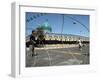 Iraqi Children Play Soccer on a Deserted Street-null-Framed Photographic Print