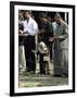 Iraqis, Inluding a Little Girl, Pause to Pray-null-Framed Photographic Print