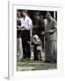 Iraqis, Inluding a Little Girl, Pause to Pray-null-Framed Photographic Print