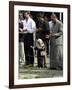 Iraqis, Inluding a Little Girl, Pause to Pray-null-Framed Photographic Print