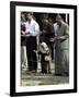 Iraqis, Inluding a Little Girl, Pause to Pray-null-Framed Photographic Print