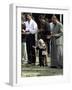 Iraqis, Inluding a Little Girl, Pause to Pray-null-Framed Photographic Print