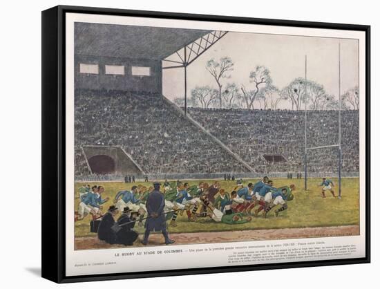 Ireland Beat France 9-3 at the Stade De Colombes, Paris-null-Framed Stretched Canvas