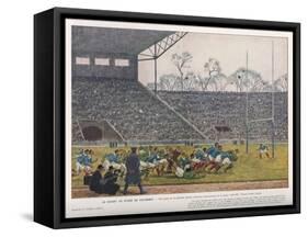 Ireland Beat France 9-3 at the Stade De Colombes, Paris-null-Framed Stretched Canvas