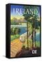 Ireland by Cie-null-Framed Stretched Canvas