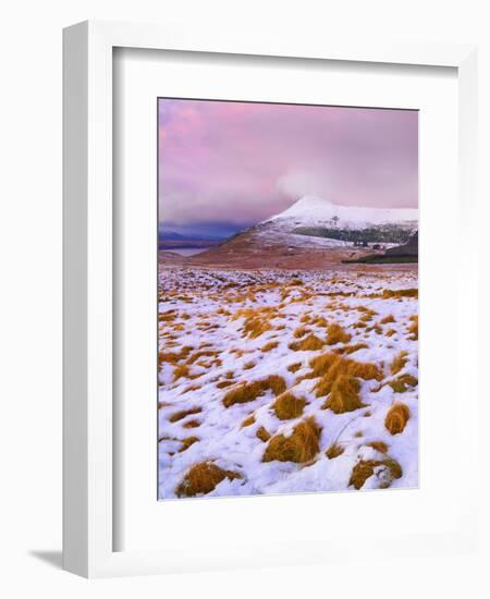 Ireland, Co.Donegal, Derryveagh mountains, Muckish in snow-Shaun Egan-Framed Photographic Print