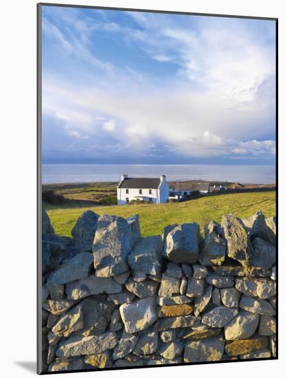 Ireland, Co.Donegal, Fanad, House and stone wall-Shaun Egan-Mounted Photographic Print