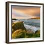 Ireland, Co.Donegal, Inishowen, Doagh beach at dusk-Shaun Egan-Framed Photographic Print