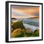 Ireland, Co.Donegal, Inishowen, Doagh beach at dusk-Shaun Egan-Framed Photographic Print