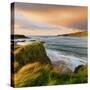 Ireland, Co.Donegal, Inishowen, Doagh beach at dusk-Shaun Egan-Stretched Canvas