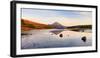 Ireland, Co.Donegal, Mount Errigal reflected in Clady river-Shaun Egan-Framed Photographic Print