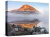 Ireland, Co.Donegal, Mount Errigal reflected in Lough Dunlewey-Shaun Egan-Stretched Canvas