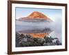 Ireland, Co.Donegal, Mount Errigal reflected in Lough Dunlewey-Shaun Egan-Framed Photographic Print