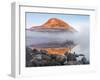 Ireland, Co.Donegal, Mount Errigal reflected in Lough Dunlewey-Shaun Egan-Framed Photographic Print