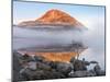 Ireland, Co.Donegal, Mount Errigal reflected in Lough Dunlewey-Shaun Egan-Mounted Photographic Print