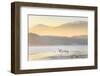 Ireland, Co.Donegal, Mulroy bay, Swans on frozen water-Shaun Egan-Framed Photographic Print
