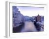 Ireland, Co.Donegal, Ramelton, River lennon in winter, House by river (PR)-Shaun Egan-Framed Photographic Print