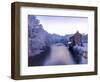 Ireland, Co.Donegal, Ramelton, River lennon in winter, House by river (PR)-Shaun Egan-Framed Photographic Print