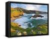 Ireland, Co.Donegal, Rosguil, Boyeeghter Bay overview-Shaun Egan-Framed Stretched Canvas