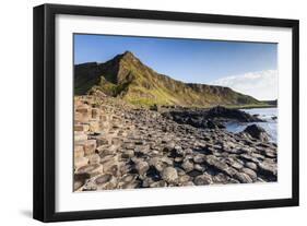 Ireland, County Antrim, Bushmills, Giants Causeway, basalt rock formation-Walter Bibikow-Framed Photographic Print