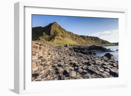 Ireland, County Antrim, Bushmills, Giants Causeway, basalt rock formation-Walter Bibikow-Framed Photographic Print