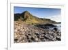 Ireland, County Antrim, Bushmills, Giants Causeway, basalt rock formation-Walter Bibikow-Framed Premium Photographic Print