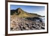 Ireland, County Antrim, Bushmills, Giants Causeway, basalt rock formation-Walter Bibikow-Framed Premium Photographic Print