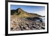 Ireland, County Antrim, Bushmills, Giants Causeway, basalt rock formation-Walter Bibikow-Framed Premium Photographic Print