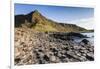 Ireland, County Antrim, Bushmills, Giants Causeway, basalt rock formation-Walter Bibikow-Framed Photographic Print