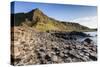 Ireland, County Antrim, Bushmills, Giants Causeway, basalt rock formation-Walter Bibikow-Stretched Canvas