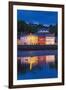 Ireland, County Cork, Bantry, harbor view, evening-Walter Bibikow-Framed Premium Photographic Print