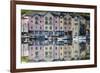 Ireland, County Cork, Bantry, harborfront buildings-Walter Bibikow-Framed Premium Photographic Print