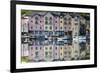 Ireland, County Cork, Bantry, harborfront buildings-Walter Bibikow-Framed Premium Photographic Print