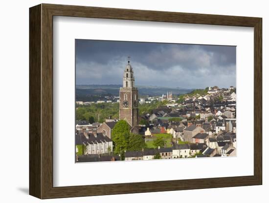 Ireland, County Cork, Cork City, city view with St. Anne's Church, dawn-Walter Bibikow-Framed Photographic Print