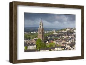 Ireland, County Cork, Cork City, city view with St. Anne's Church, dawn-Walter Bibikow-Framed Photographic Print